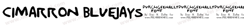 Cimarron Bluejays字体转换